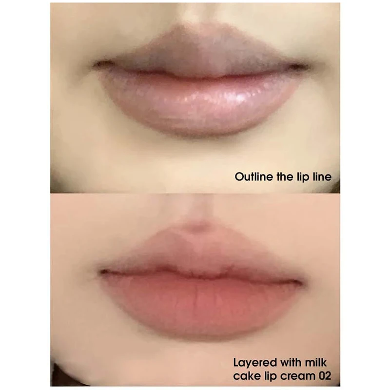 Light sweet and soft fog lipliner outlines the lip shape, lasting, not easy to fade, not take off makeup, nude pink lip liner 3