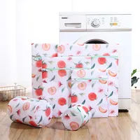 Peach Printing Laundry Bags for Washing Machine Dirty Clothes Wash Bag Travel Organizer Underwear Laundry Basket Bra Washing Bag 1