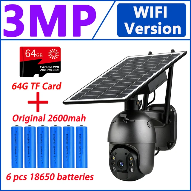 3MP WIFI Battery 64G
