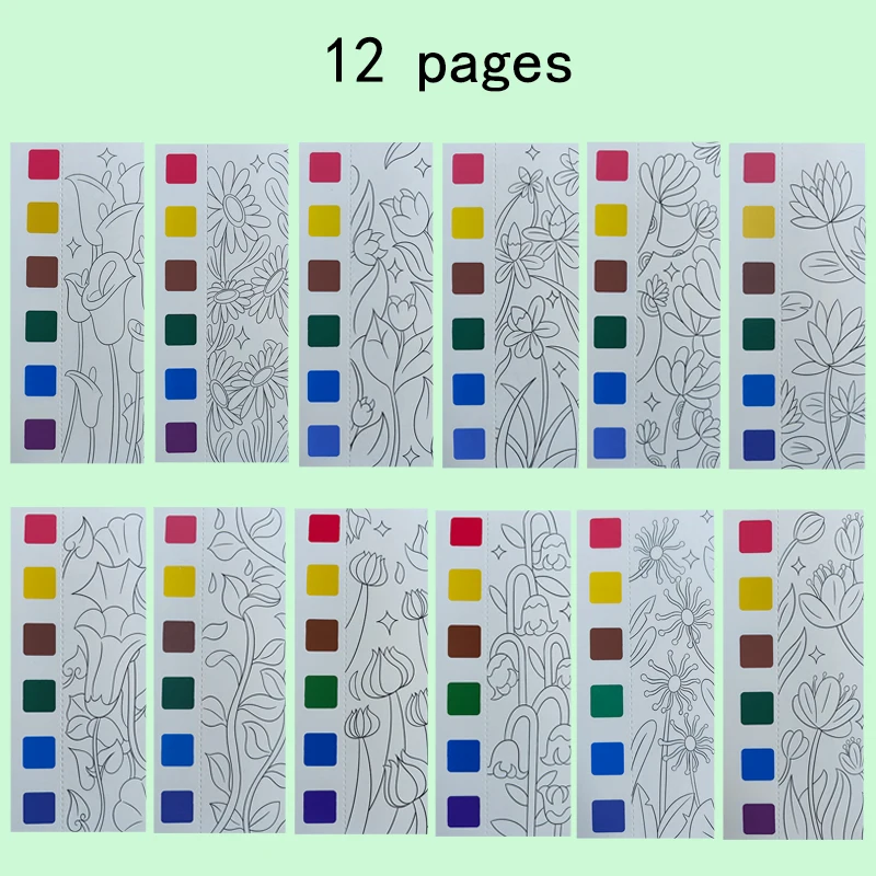 Children's Watercolor Coloring Book – Developmental Art & Drawing Toy