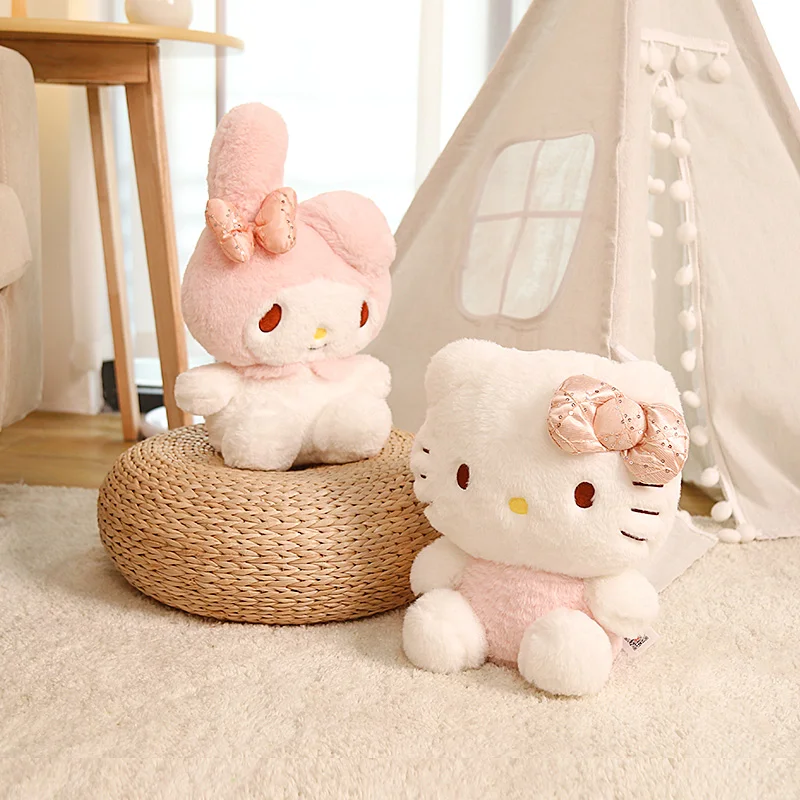 サンリオ、キティ、キティぬいぐるみ、サンリオぬいぐるみ サンリオハローキティぬいぐるみピンク産毛シリーズぬいぐるみ