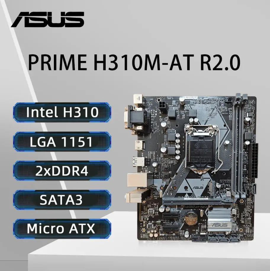 ASUS PRIME H310M-AT R2.0 と i7-9700kf Placa-mãe ASUS H310 PRIME H310M-AT R2.0 LGA1151 Suporte 9a/8a