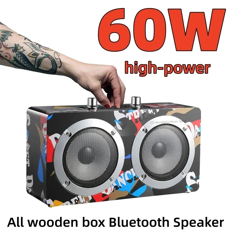 

Портативная беспроводная Bluetooth-колонка, 60 Вт