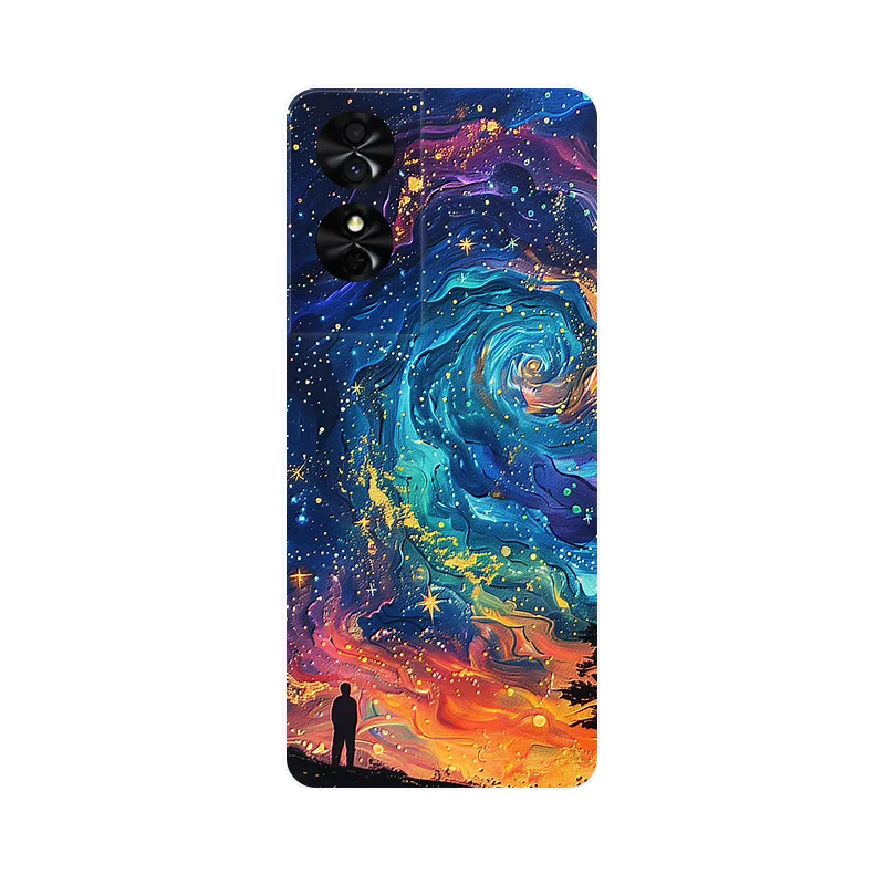 Wolf Painted Shockproof Soft Silicone Phone Case