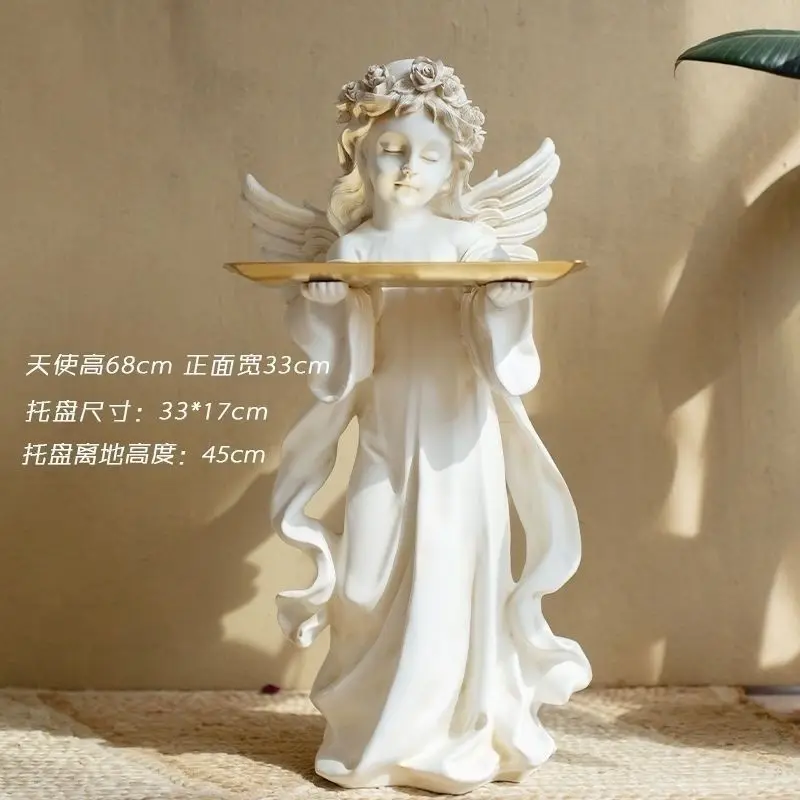 

Light Luxury Alice Large Floor Decoration Living Room Tray Soft Decoration housewarming Gift