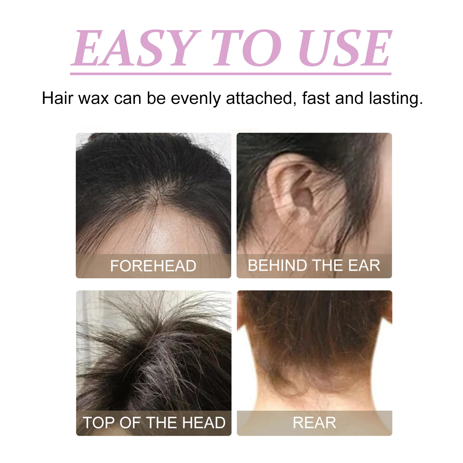 Fixed Hair Styling Spray Hair Gel Long Lasting Fragrance Baby Edge Control Smooth Frizzy Leave In Conditioning Spray