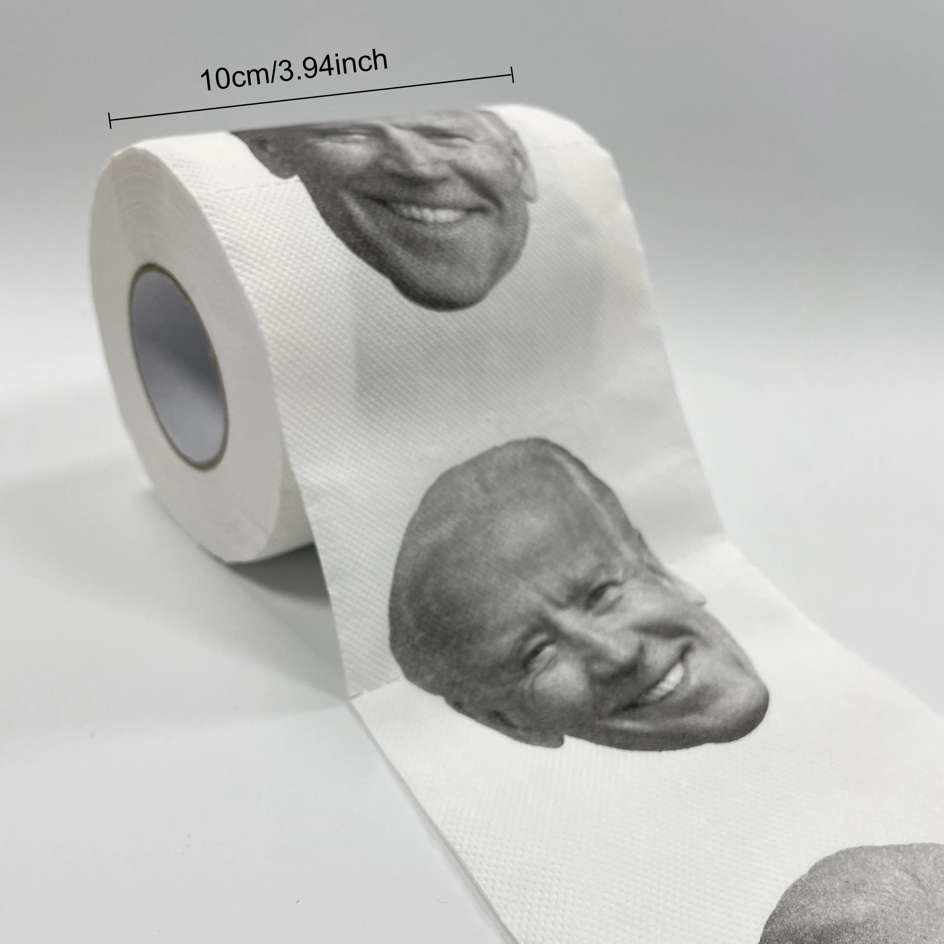 Novelty Printed Facial Tissue Paper Roll, 10 Rolls, Fun Party Festive Decor, Original Virgin Wood Pulp