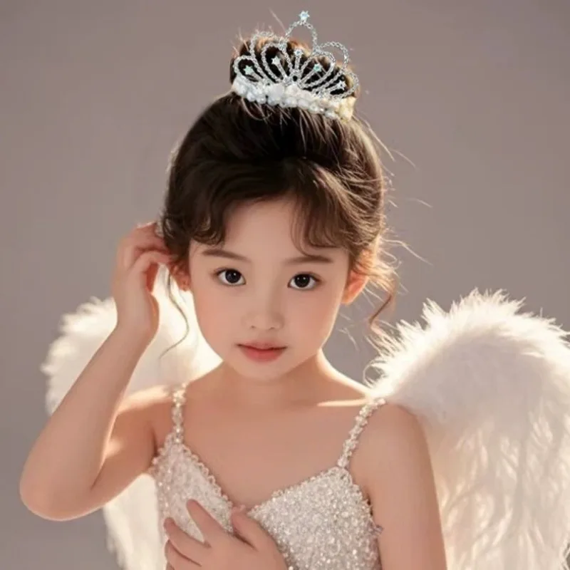 Pearl Crown Princess Hair Bands Girls