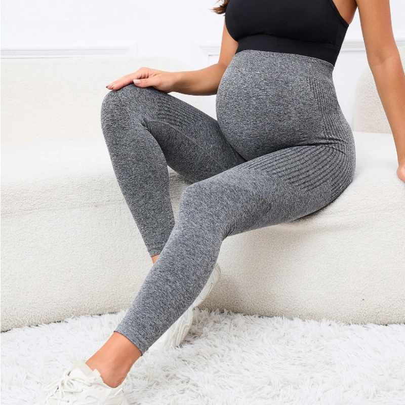 Maternity Leggings Pregnant Women's Thin Bottoming Pants Spring And Summer New Maternity High Elastic Belly Support Pants