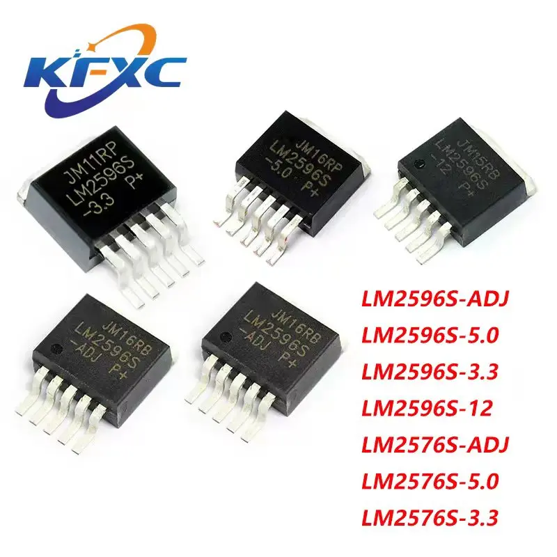 10 Pz Lm2596S-Adj Lm2596 To263 To-263 Lm2596S-3.3V Lm2596S-5V Lm2576S-Adj Lm2576 Lm2596S-12V Lm2576S-5V Lm2576S-3.3V