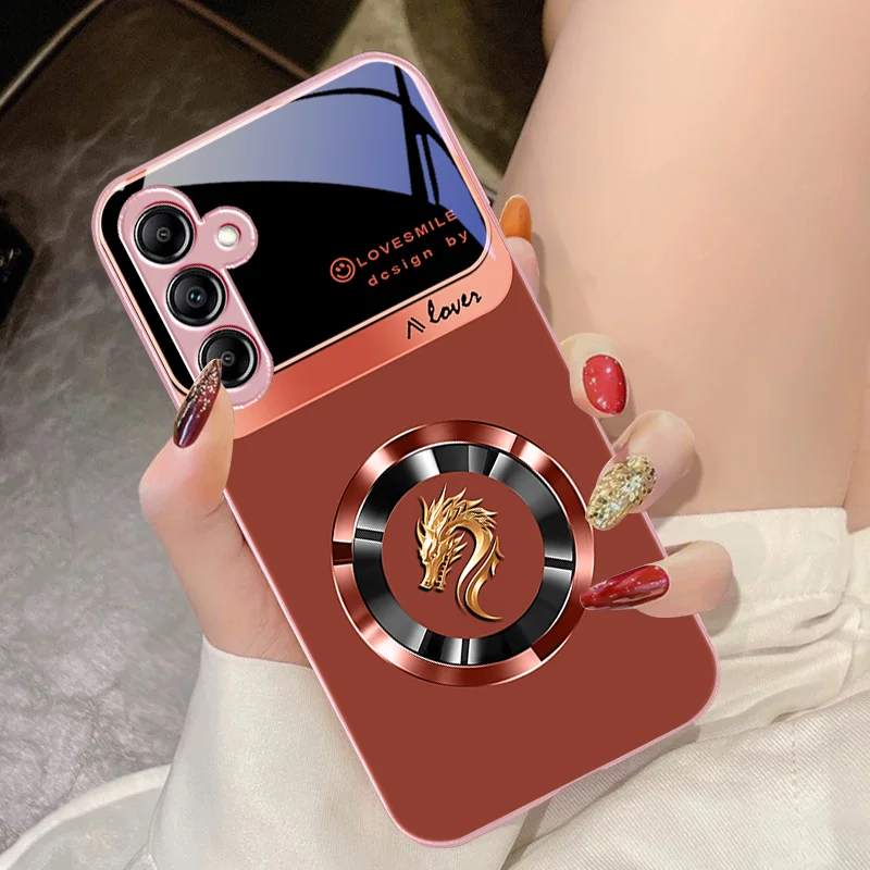 Elegant Ring Chinese Loong Glass Phone Case