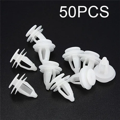 50Pcs Exterior Side Moulding Clips Door Trim Clips For Citroen Saxo Xsara Berlingo Car Fastener Parts