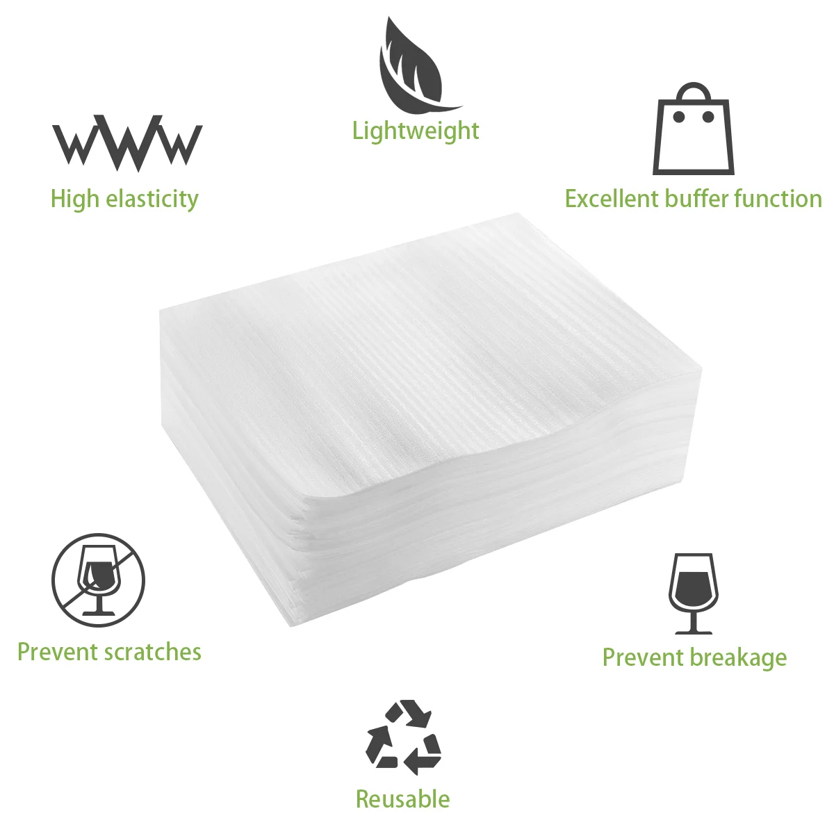 Foam Pouch EPE Packing Bag Pearl Cotton Wraps Shockproof Scratch Resistant Ship Pouches