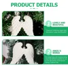6 Pcs Christmas Ornaments Angel Wing Tree for Foam Baby Shower Thank You Gifts Decor Child Decorations Clearance 6