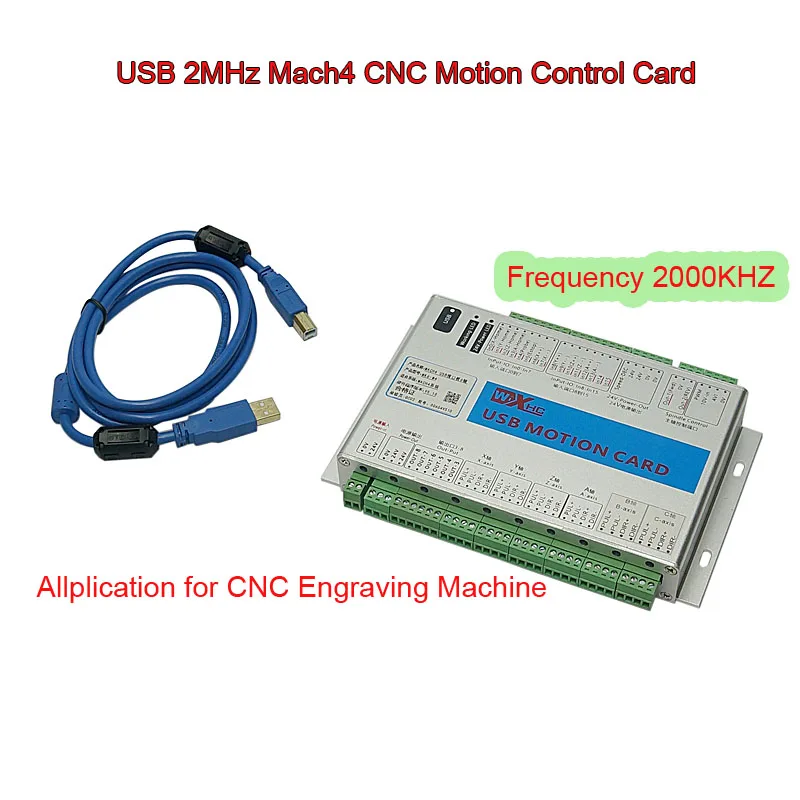 

USB 2MHz Mach4 CNC Motion Control Card Frequency 2000KHZ Controller Breakout Board for CNC Engraving Machine MK3 MK4 MK6