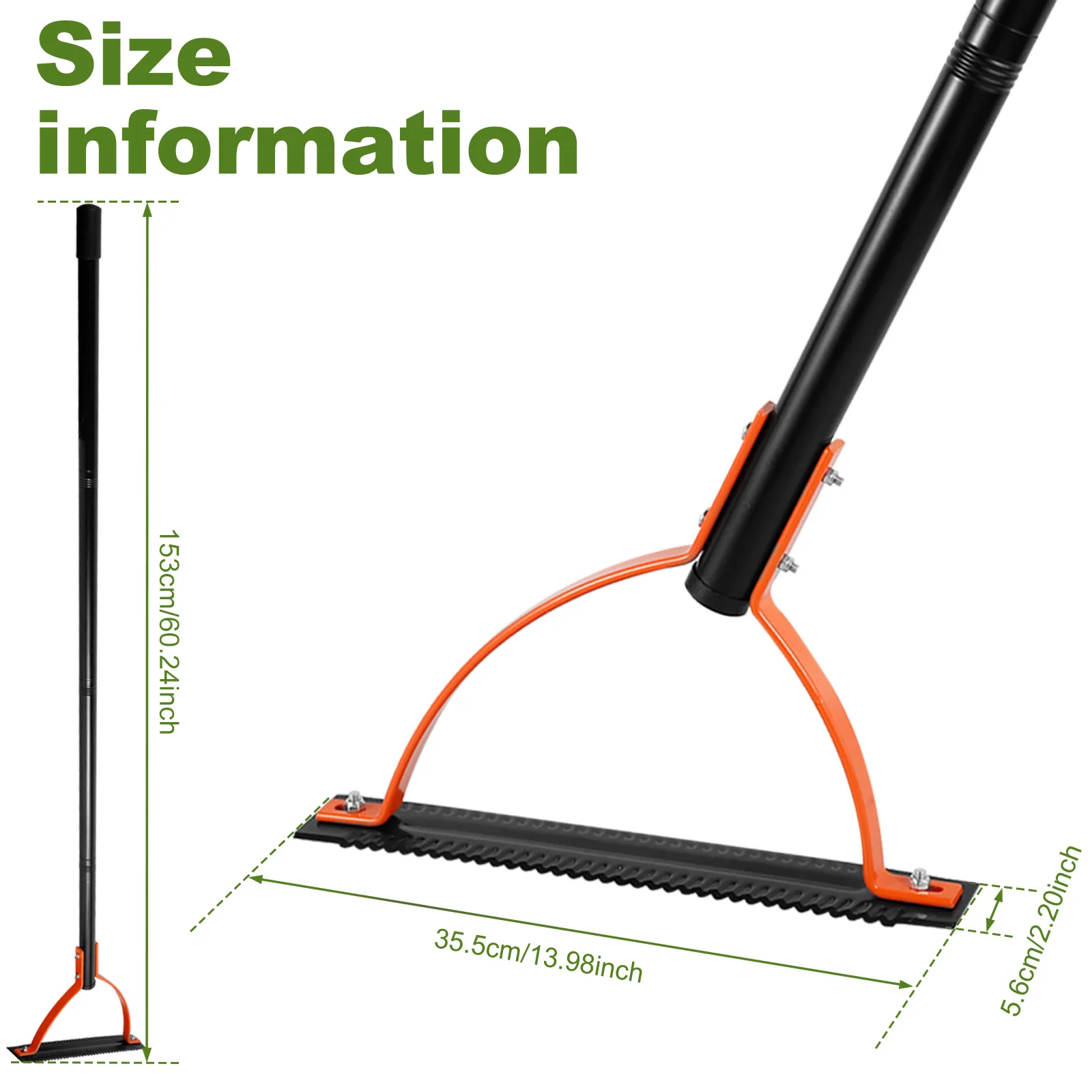 Grass Whip with Double-Edged Serrated Sharp Steel Blade Manual Weed Grass Cutter with 30 Inch Handle Handheld Weed Whacker 3
