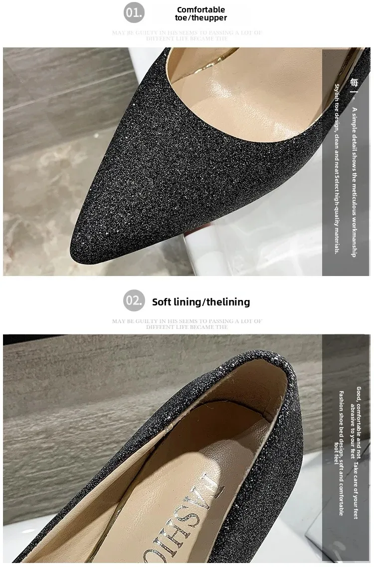 Chaussures à talons hauts en cuir artificiel pour femmes