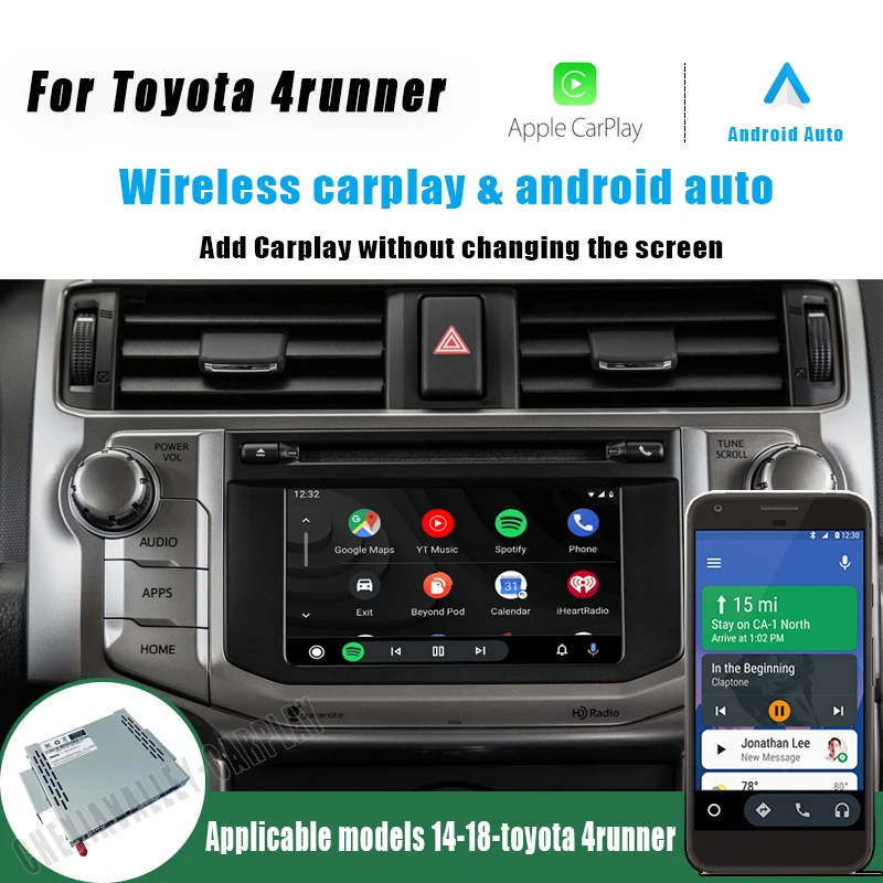   Apple Carplay   ȵ̵ ڵ ڴ TOYOTA 4Runner 2014-2018 ڵ ڴ  ̷ ̼ Ƽ̵