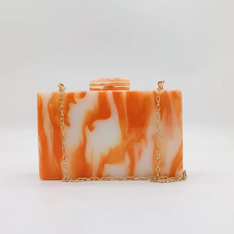 Crossbody Bag Dinner Fashion Clutch Acrylic Leisure Marble New Pattern Shoulder Bags Luxury Small Women Dıy Evening Purse Party