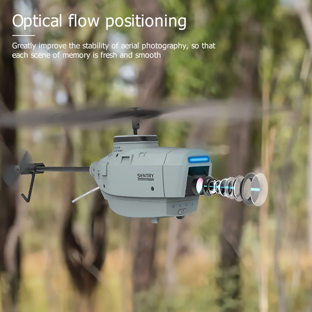 RC ERA C127 2.4GHz Drone 720P Camera 6-Axis Altitude Hold Optical Flow Localization Flybarless RTF Sentry Helicopter 2 RC ERA C127 2.4GHz Drone 720P Camera 6-Axis Altitude Hold Optical Flow Localization Flybarless RTF Sentry Helicopter 2