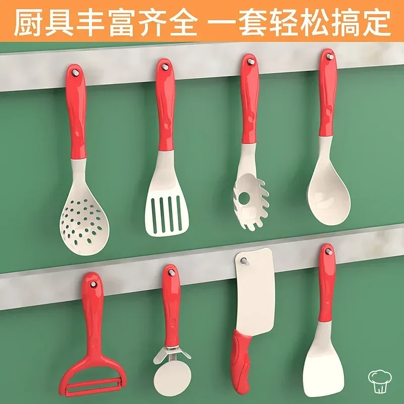 Kids Kitchen Toys Set 29 PCS Play Kitchen Accessories Kit with Play Pots Pretend Food Cooking Toy Toddler Girls Boy Gift