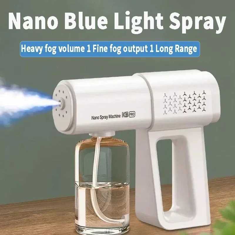 New380mlWirelessNanoBlueLightSteamSprayerUSBElectricSanitizerSprayAftershave