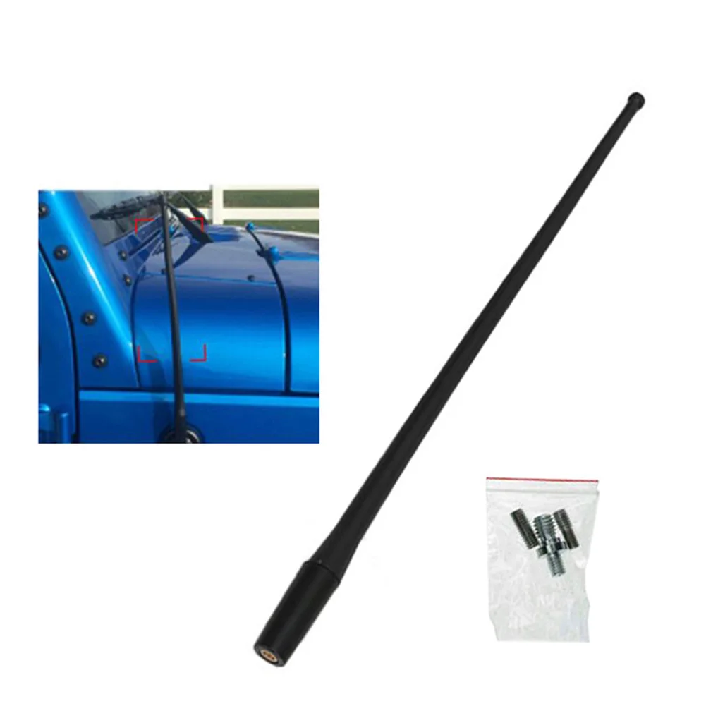 

1PC 13Inch Universal Car Roof Radio Antenna Enhanced Signal Stereo Radio FM/AM Signal Aerial Amplified Antenna