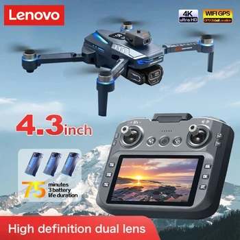 Drone Lenovo GT8 8K HD con doppia fotocamera per fotografia aerea, sistema anticollisione, ampio schermo e motore brushless a quattro assi.