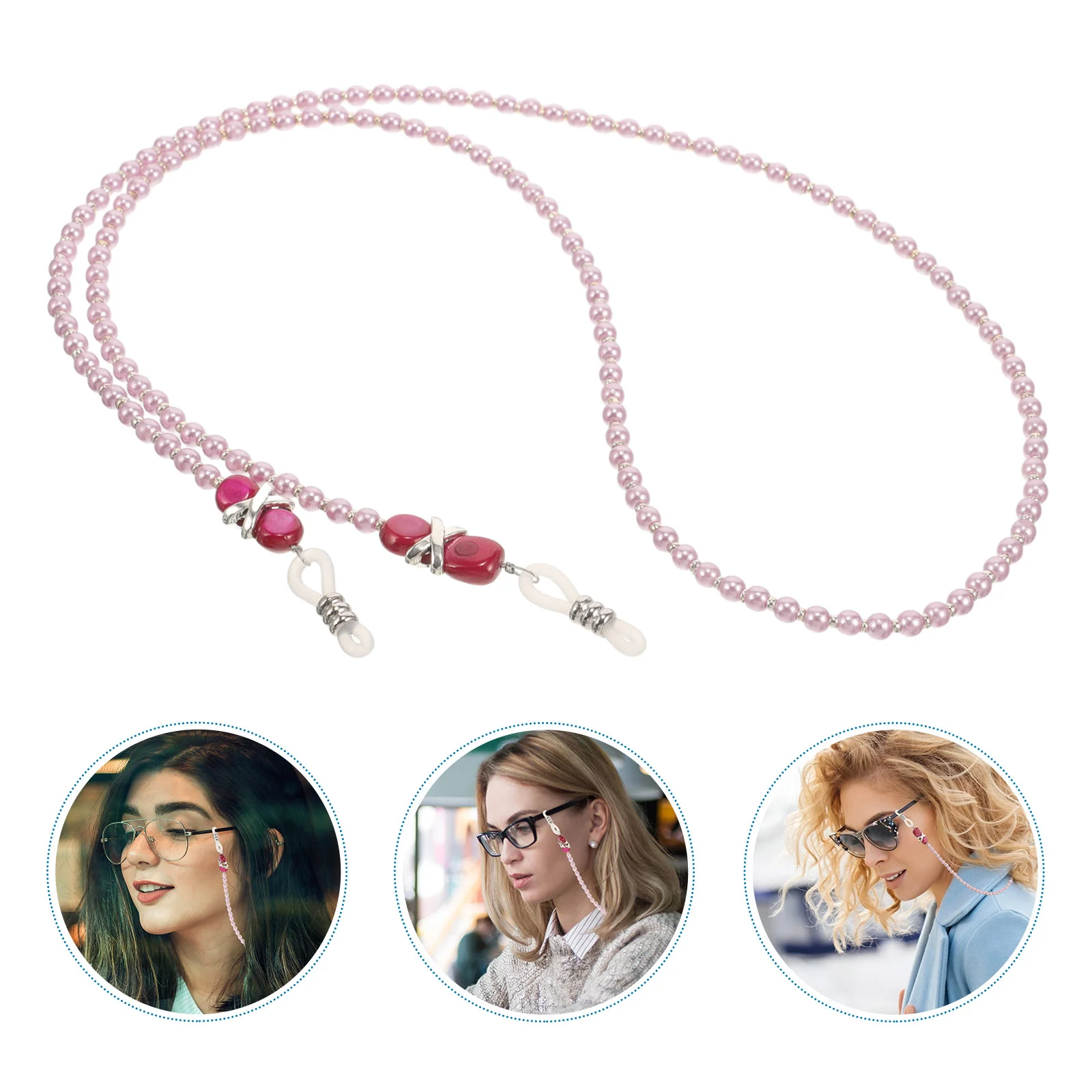 

Imitation Pearl Glasses Chain Strap for Women Eye Lanyard Eyeglass Holder Holder Pearls Travel