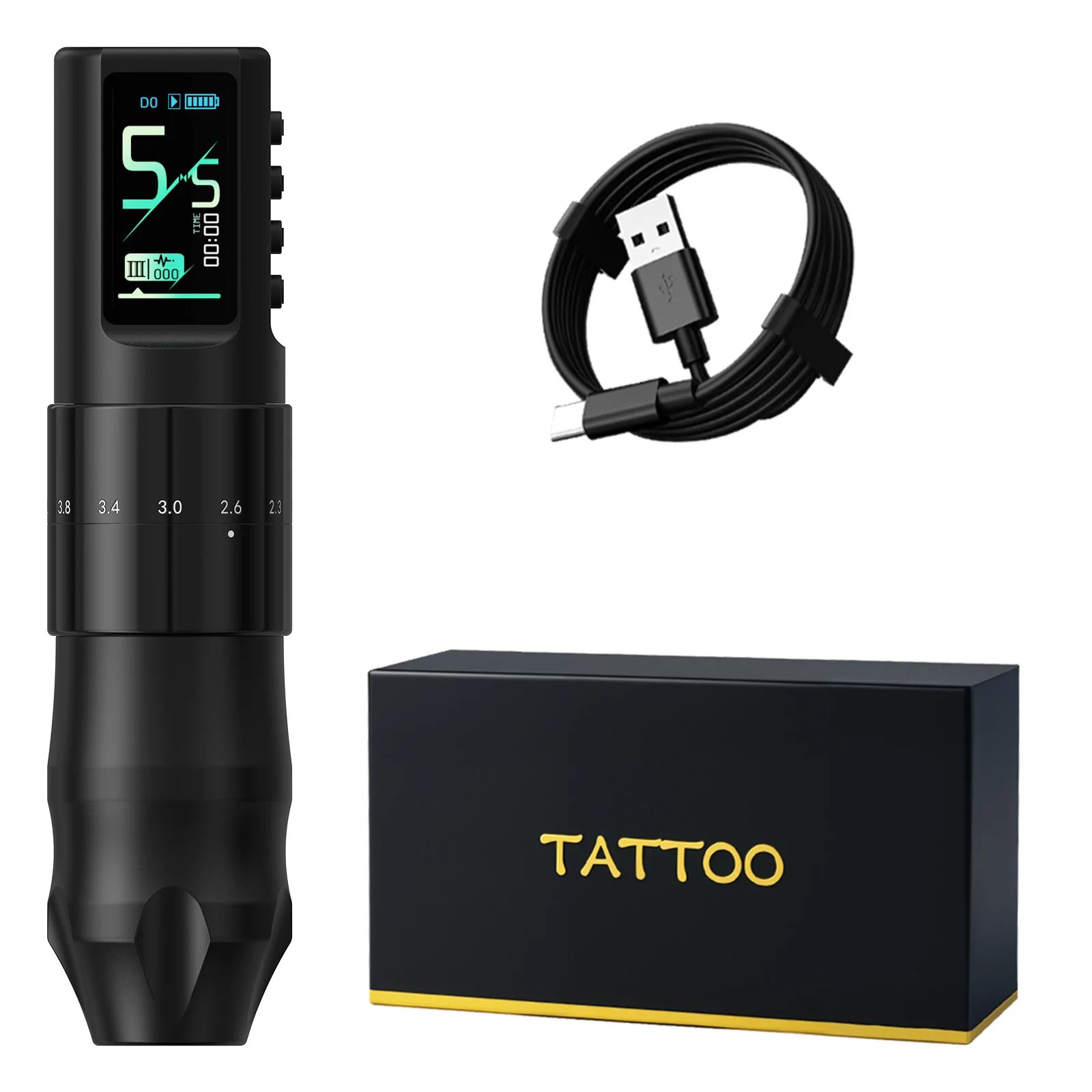 XNET T1 Wireless Tattoo Machine Pen 7 Adjustable Stroke Custom