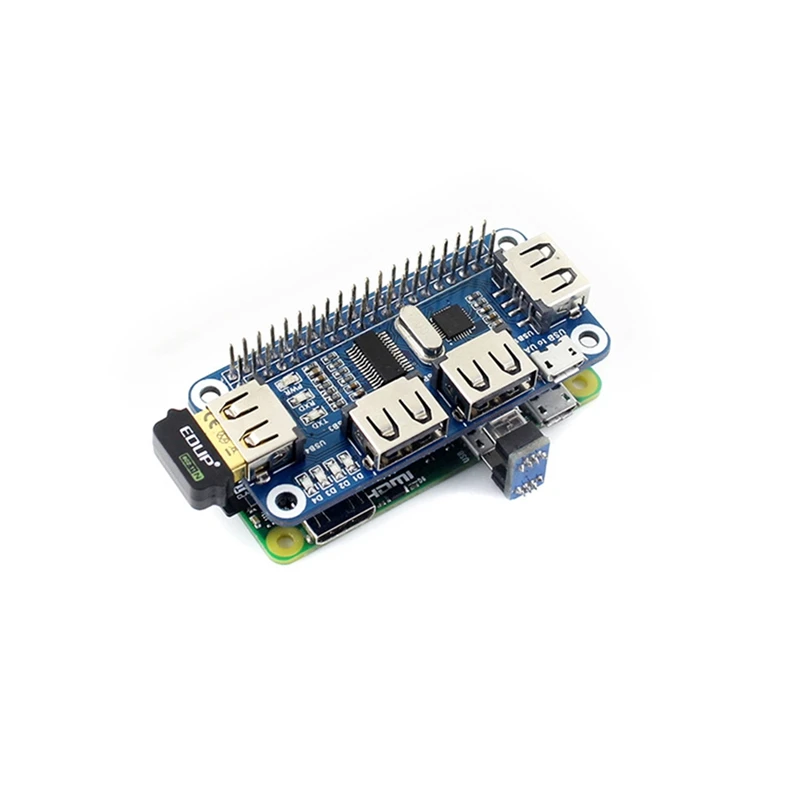 Waveshare 4 USB Ʈ USB HUB HAT 4B 3B +  W  WH ȣȯ USB2.0/1.1 º USB UART