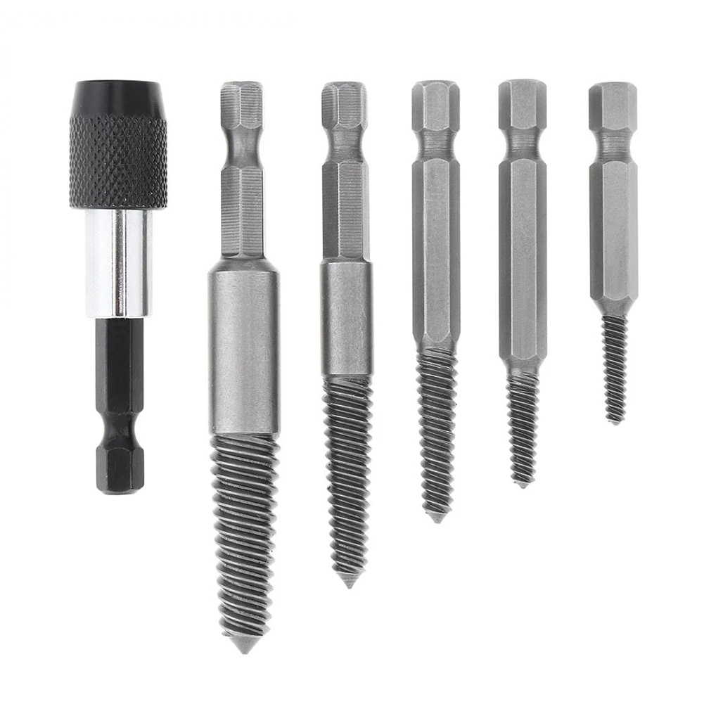 

10pcs Screw Extractor Metal Drill Bit Set Quick Release Extension Rod Damaged Screws Remover Extractor For Broken Bolt Water Pip