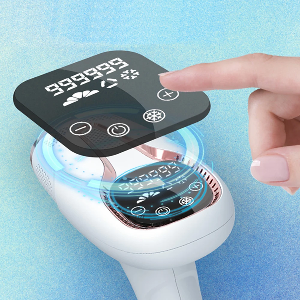 2023 New 999999 Flashes Laser Epilator Ice Sensing Painless Permanent Hair Removal IPL Photoepilator Bikini Body Laser Epilator
