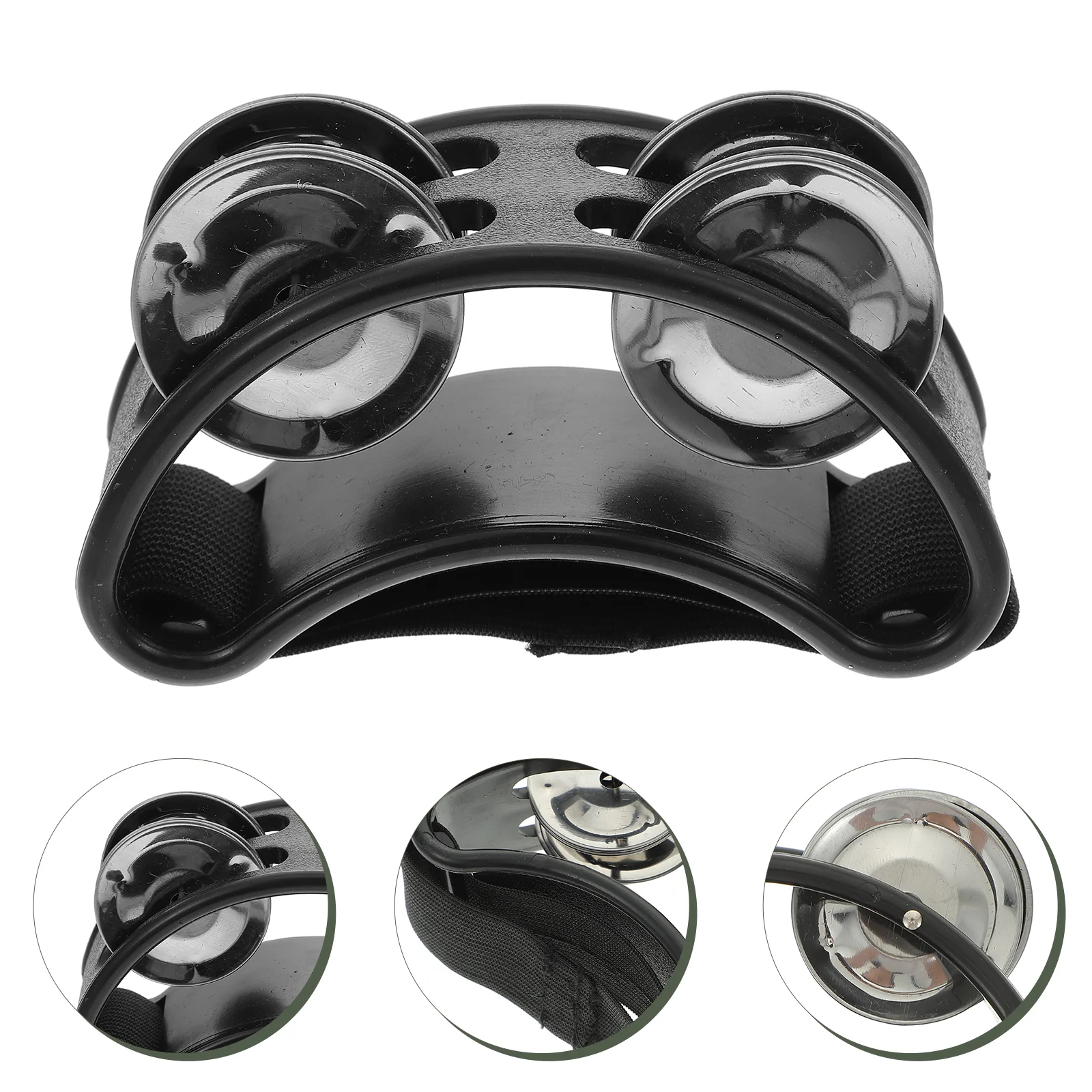 Plastic Alloy Foot Rattle Music Toys Tambourine Percussion Instrument Child Service Life Sound Attracts Baby