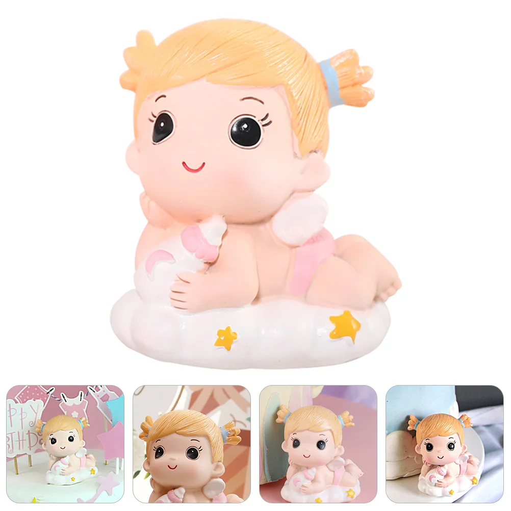 

Operitacx Doll Car Decor Prince Birthday Figures Resin Little Figurine Doll Cake Decoration Kids Boys Girls Birthday