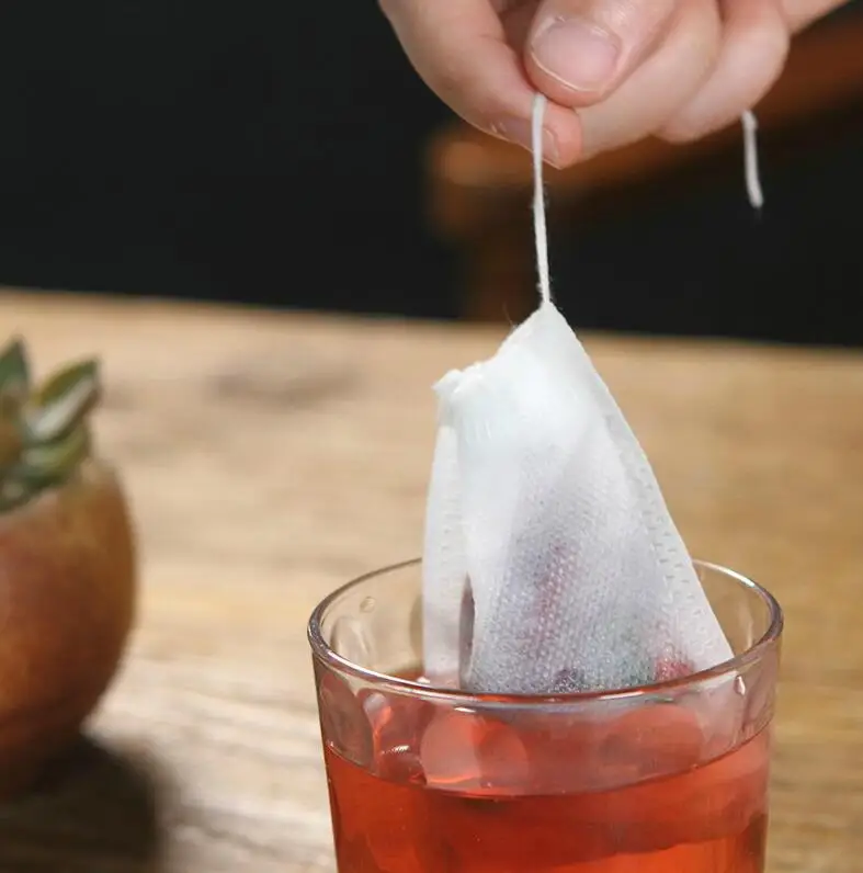 Description Picture 5 of item500/1000Pcs Disposable Tea Bags for Loose Tea Non-woven Fabric Paper Teabags Empty Tea Bags With String Heal Seal Filter Teaware