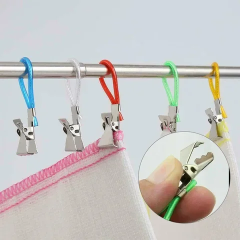 

5Pcs Towel Hanging Clips Clip on Hooks Loops Hand Towel Hangers Hanging Clothes Pegs Household Kitchen Bathroom Organizer