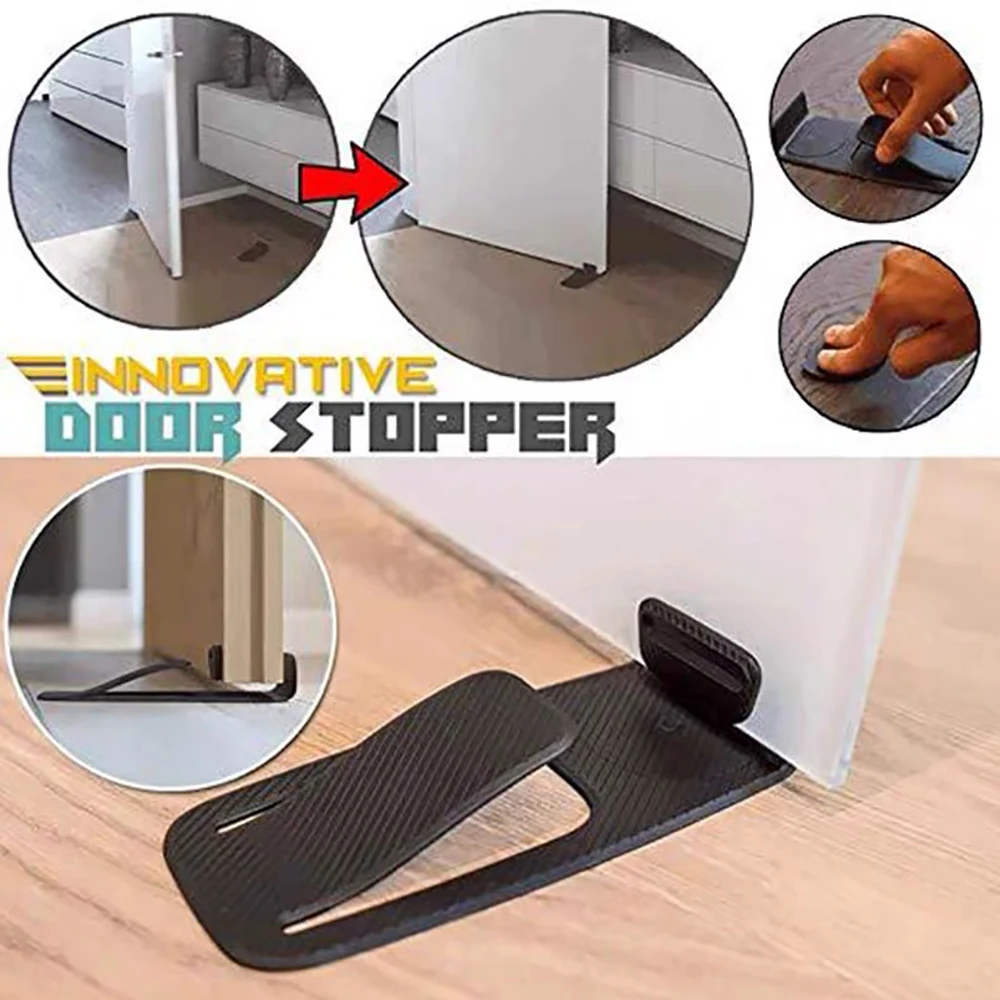 

Door Innovative Spring Loaded Stopper, 7.1x3.1in Multicolor Plastic Big Door Stopper, Holds Your Door Open Door Wedge Holder,