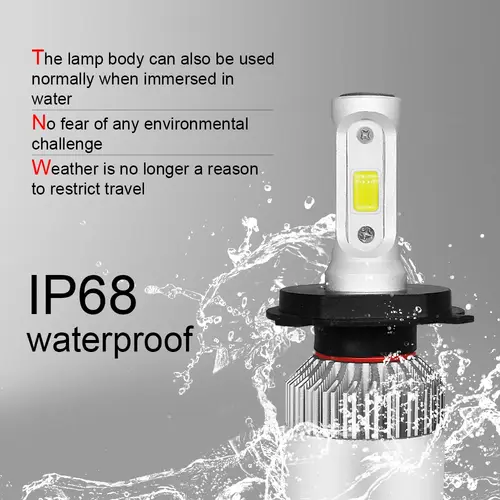 TCYATO  2pcs Car S2 Headlight Bulbs LED H1 H7 H4 9005 9006 Auto 72W 8000LM 6500K No Error Lamp Low High Beam 9-36V For Lights - Image 3