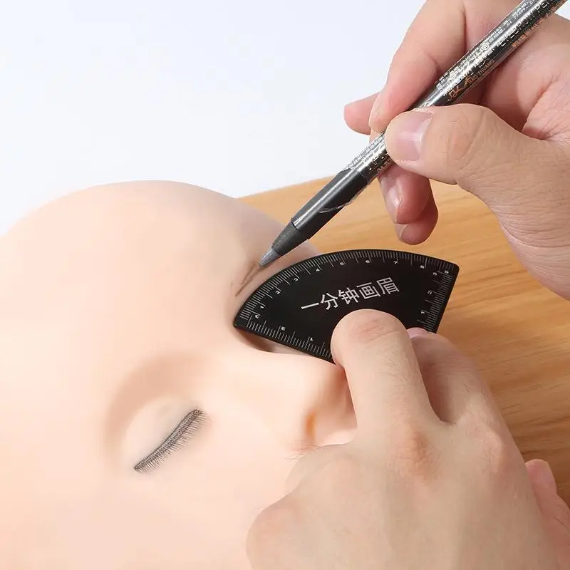 Description Picture 6 of item3PC Drawing Eyebrow Design Ruler Women's Instant Brow Shaper Fastdrawing Eyebrow Tool for Positioning Eyebrows Tattoo Accessorie