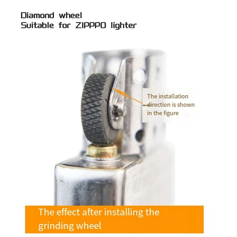 Suitable For ZIPPO Kerosene Lighter Steel Wheel Grinding Wheel Lighter Gear Sparkling Flint Spare Parts Accessories