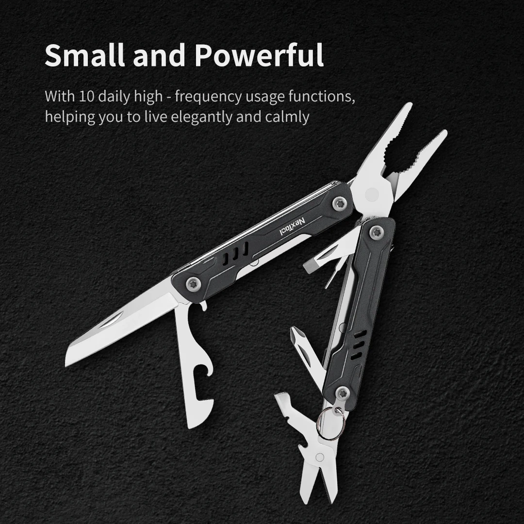NexTool 11 in 1 미니 세일러 플라이어 멀티 도구 접이식 가위 스크루 드라이버, 휴대용 EDC 야외 장비, 수공구 멀티툴