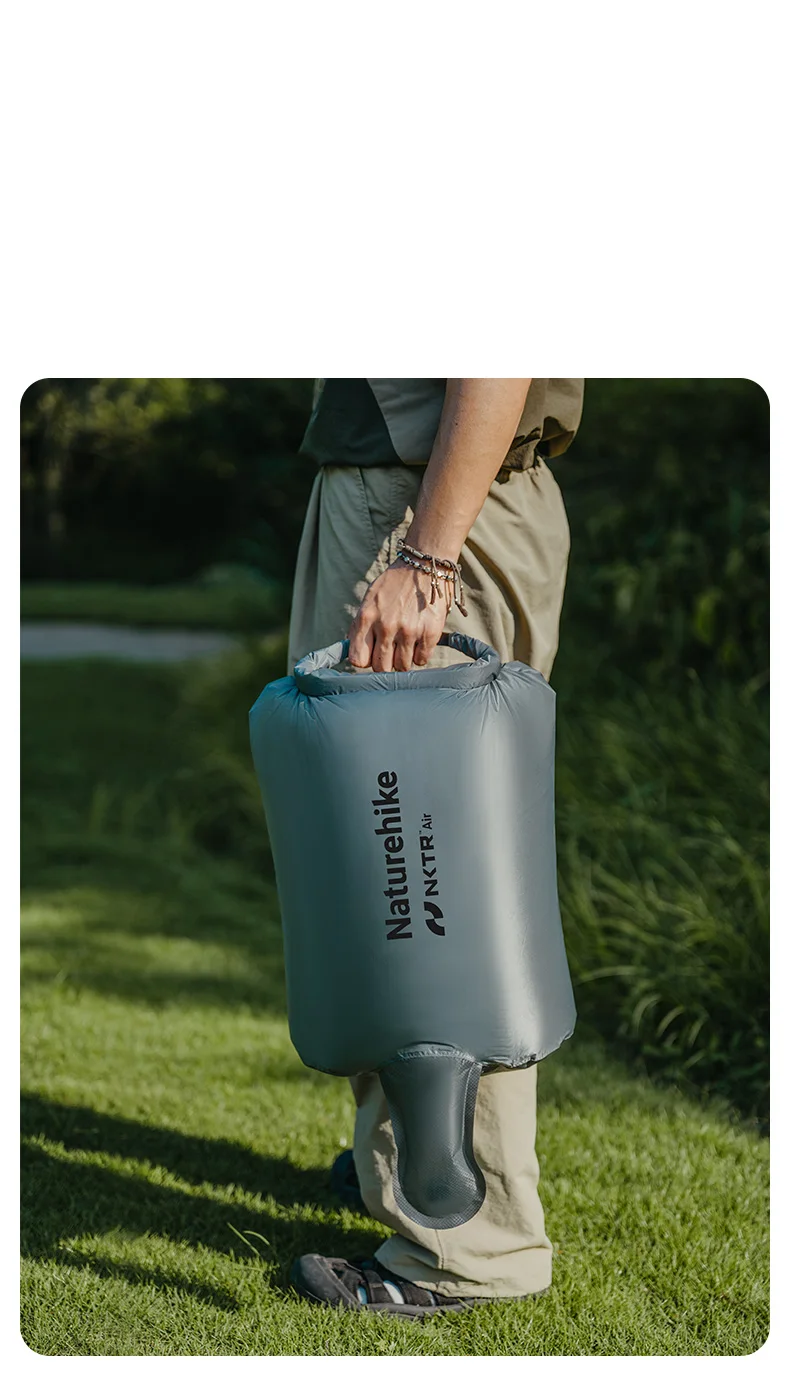 Naturehike 2024 Neue Aufblasbare Tasche Ultraleicht Schnelle Inflation Für Camping Matte Klapp Tragbare Wasserdichte Outdoor Camping Airbag – Detail 8