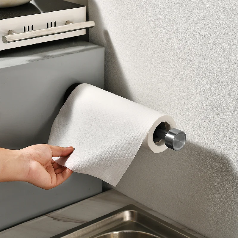 Magnetic Paper Towel Holder – No-Punch Kitchen Roll Rack 3