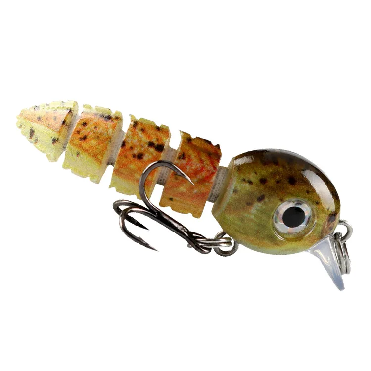 Fishing Lures Bait for Bass Trout Bionic 5 Section Fish Baits