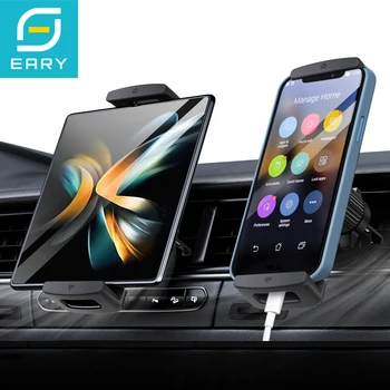 Eary for Z fold 7 6 5 Car Phone Holder Mount Air Vent Car Bracket Stand With 360°Rotate for 4.7-12.9 1
