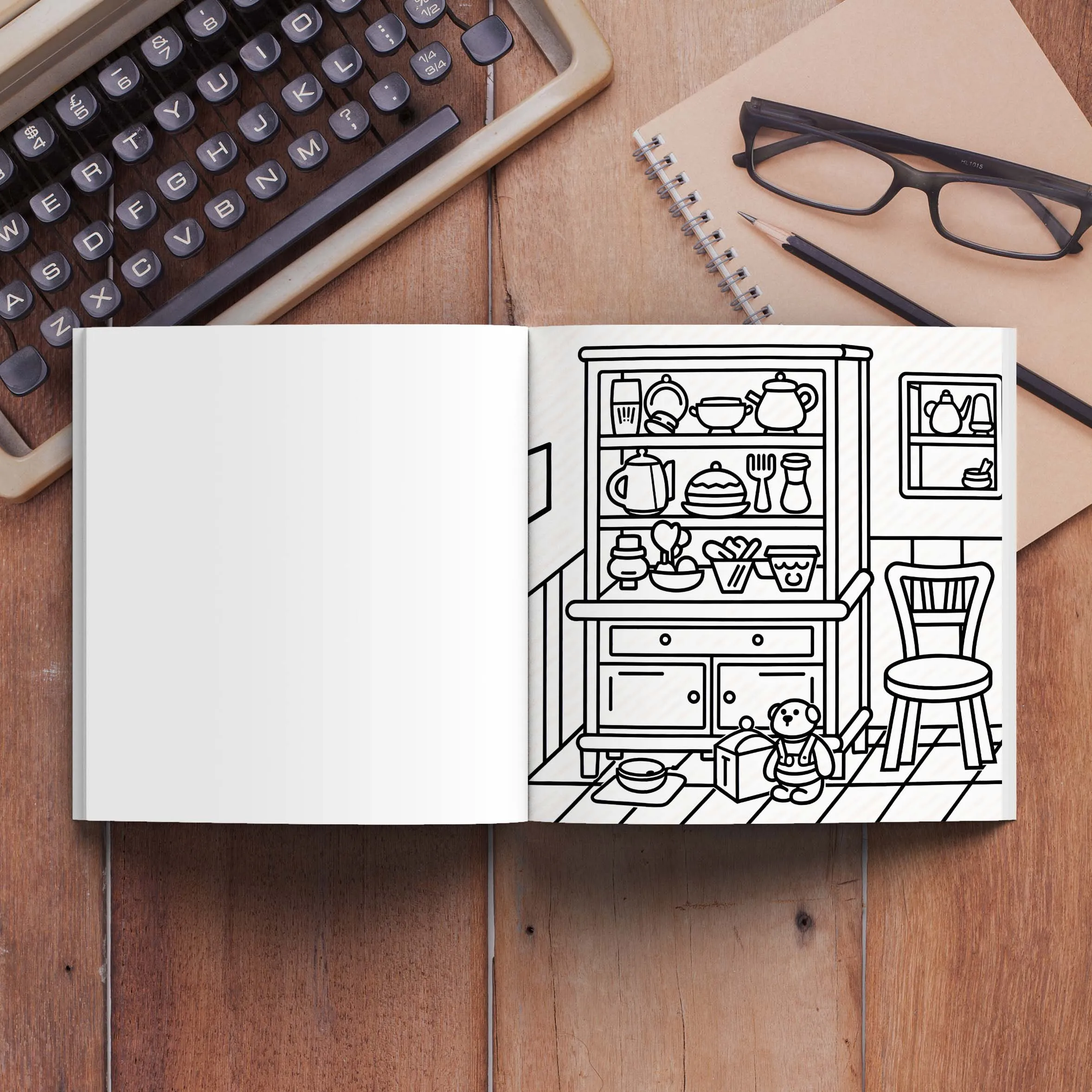 COZY SPACES Bold-easy Patterns Coloring Book for Adults Cute Drawing Book Perfect Gift for Party and Birthday 4