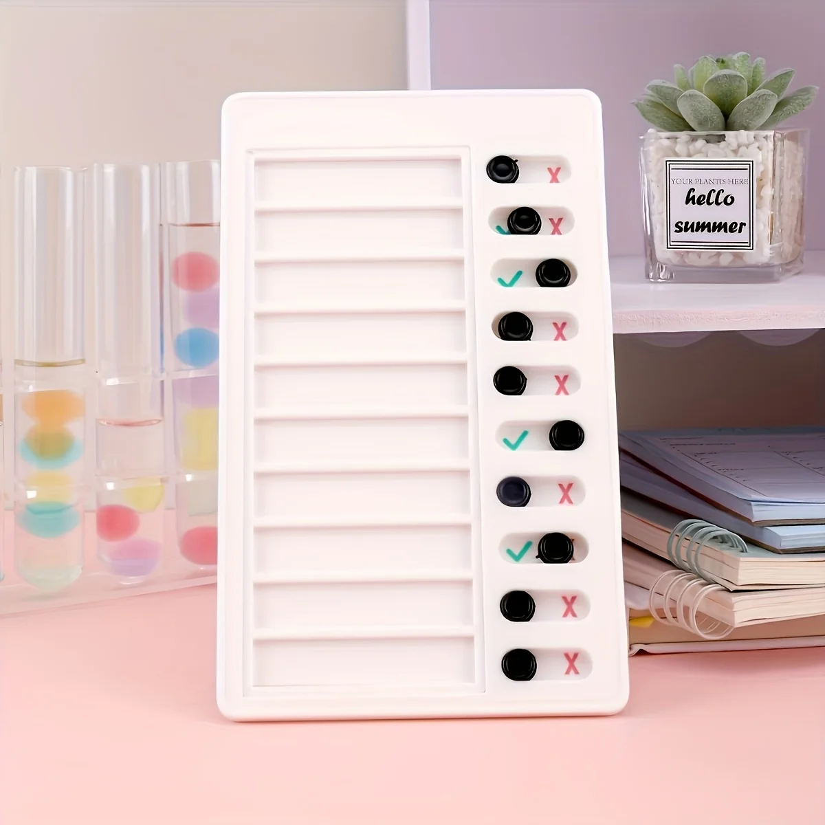 Kids To Do List Chore Chart Slide Knob Checklist for Children's Daily Routine Visual Schedule Board for Toddlers Educational