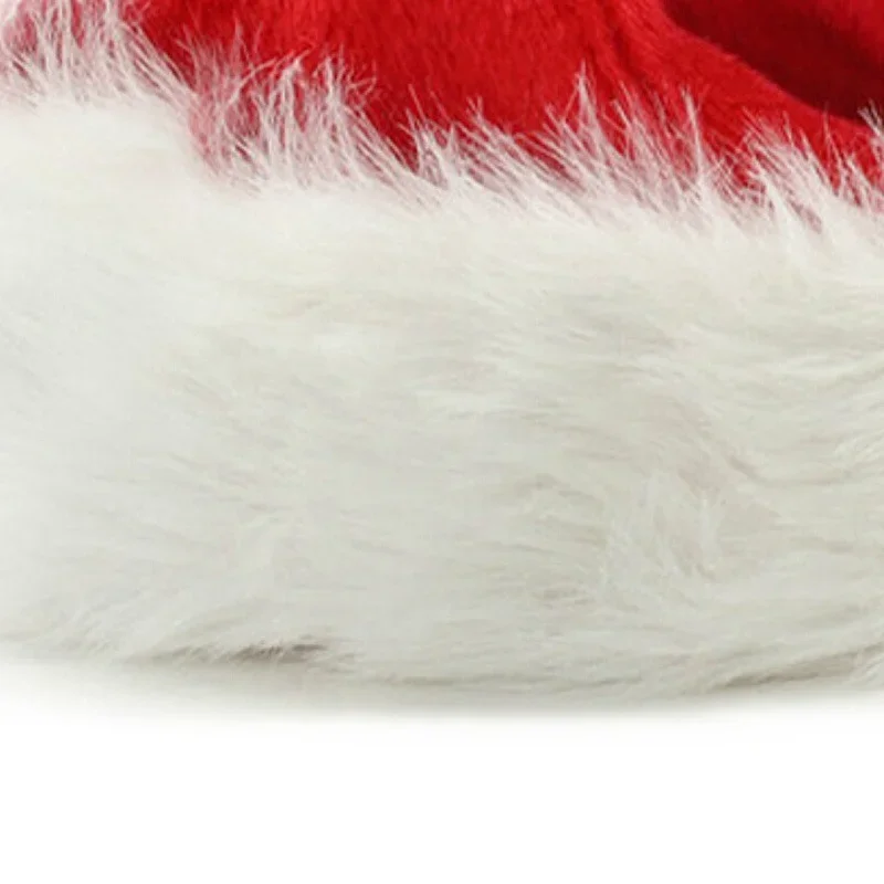 Christmas Santa Claus Red Hats Caps Thicken For Adult And Children Xmas Decor New Year's Gifts Home Party Supplies christmas beanie hat