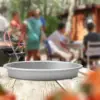 8 inches Aluminum Alloy Plate, Metal Dinner Dishes Serving Camping Plates for Picnic Outdoor Camping, Reusable 5